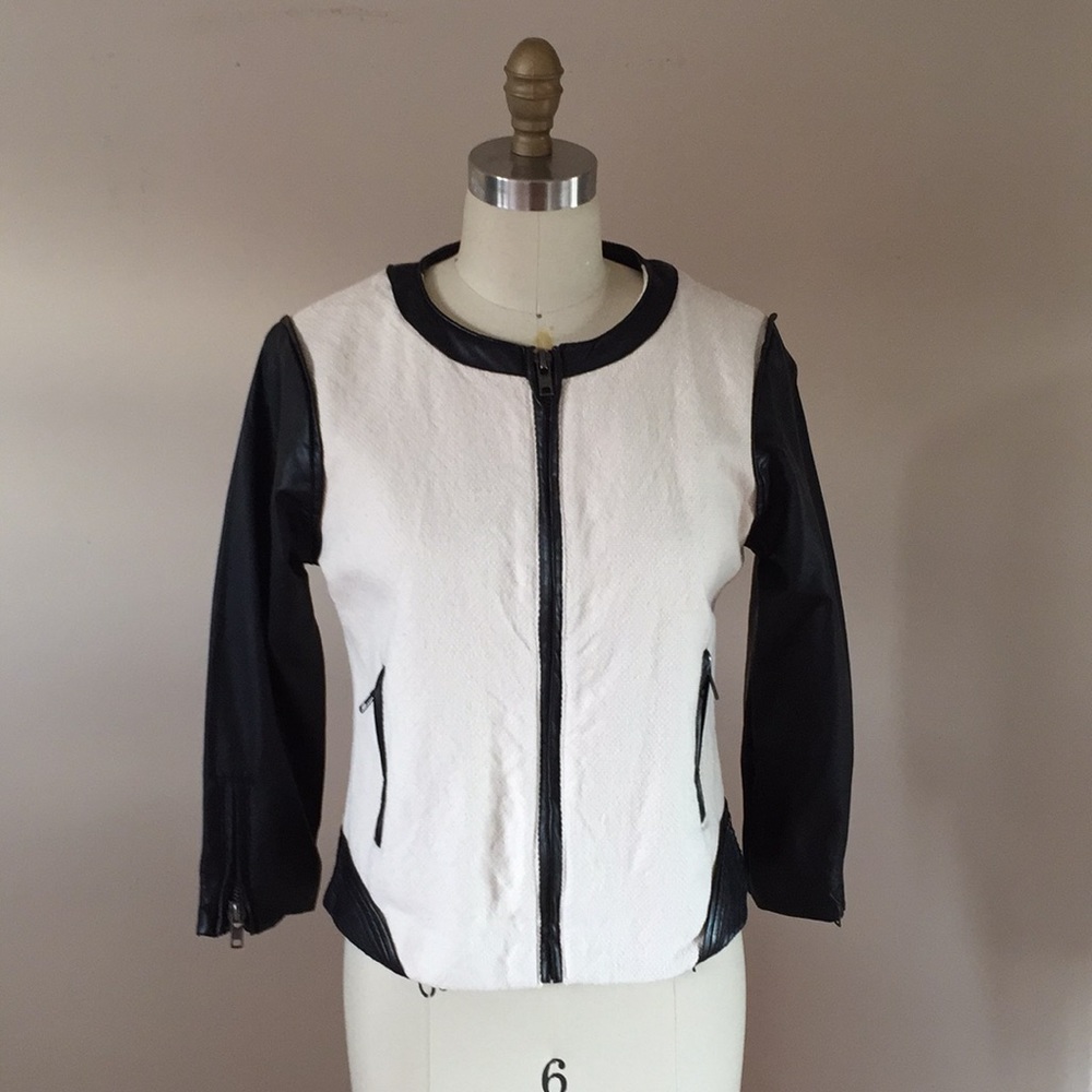 Sanctuary Jacket Cream and Leather